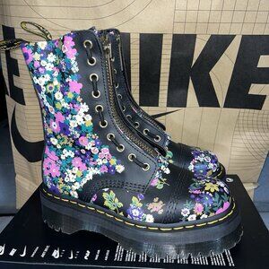 NEW Dr. Martens Women's Sinclair Hi Platform Floral Leather Size 7 Lace Up Zip